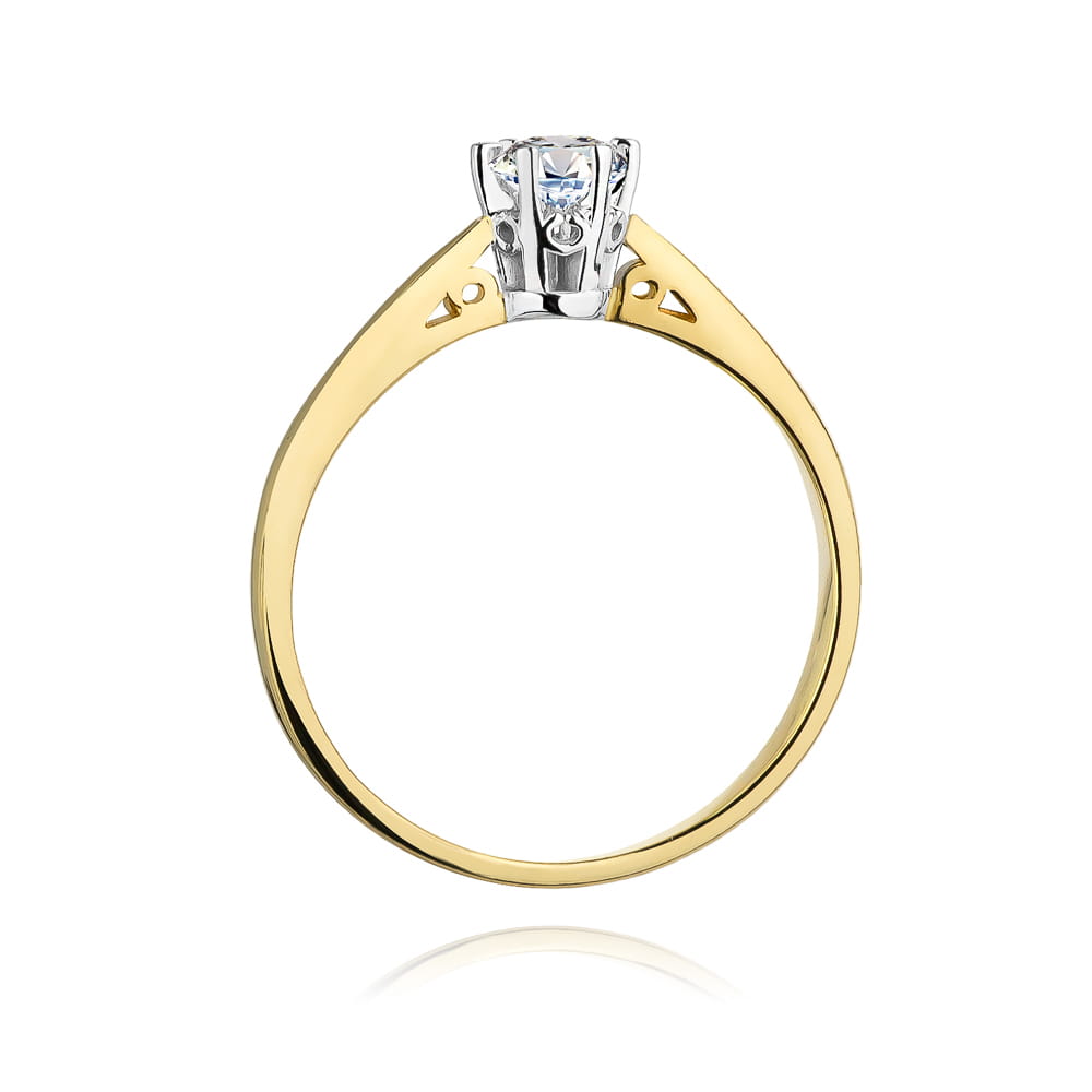 Pierścionek Diament 1,00ct żółte złoto 4 Pierścionek Diament 1,00ct żółte złoto - obrazek 3