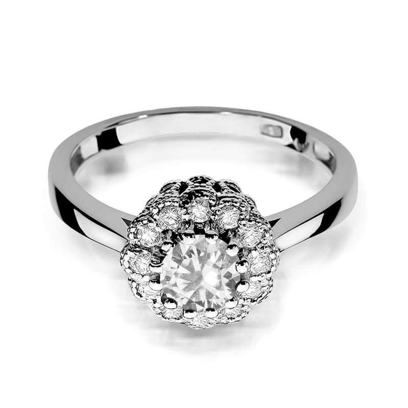Pierścionek Biały Szafir 0,60ct białe złoto 3 60ct białe złoto Jubiler Kraków BigDIAMOND