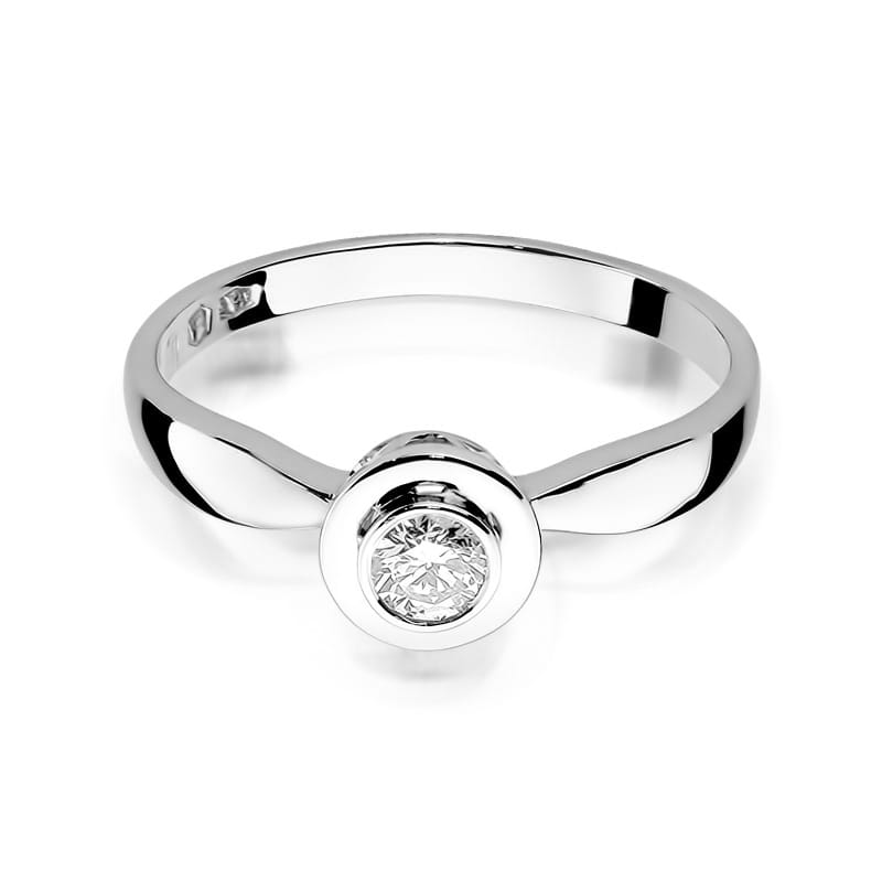 Pierścionek Diament 0,25ct białe złoto 3 25ct białe złoto Jubiler Kraków BigDIAMOND
