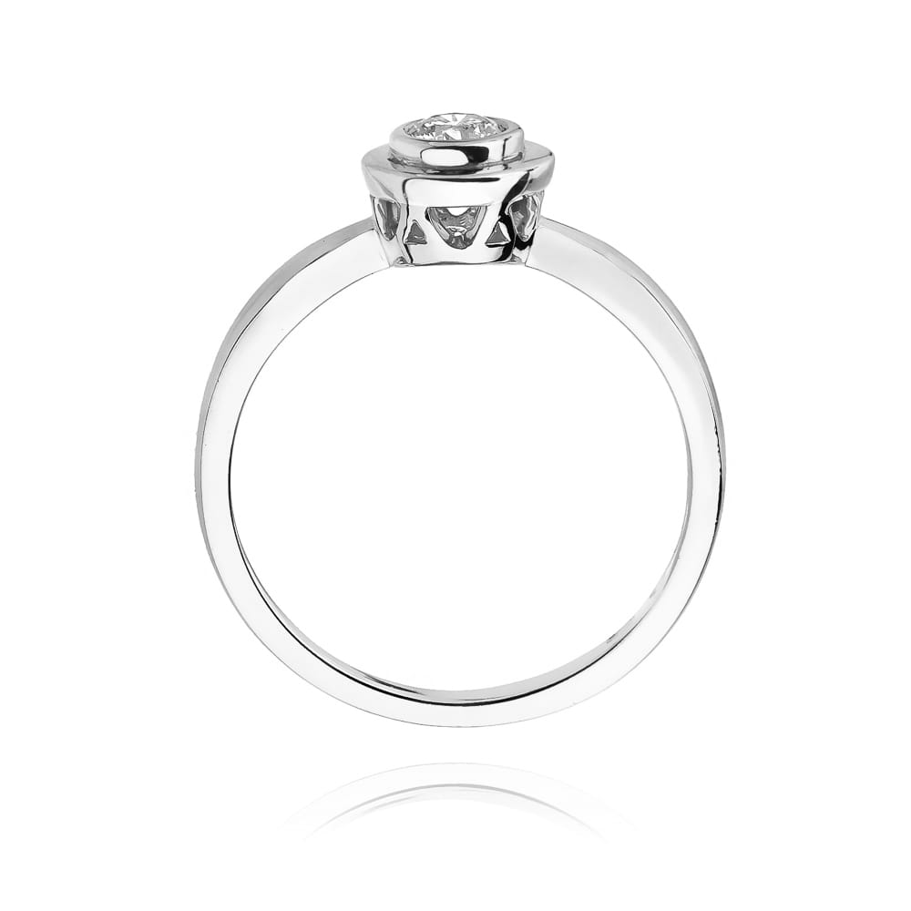 Pierścionek Diament 0,25ct białe złoto 4 Pierścionek Diament 0,25ct białe złoto - obrazek 3