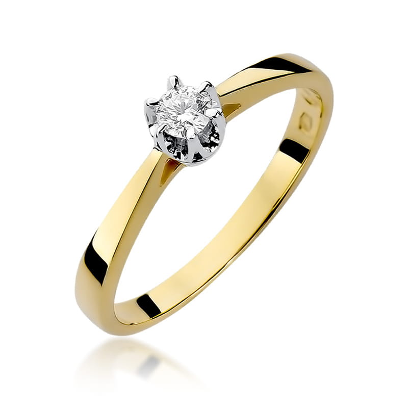 Pierścionek W295 Diament 0
