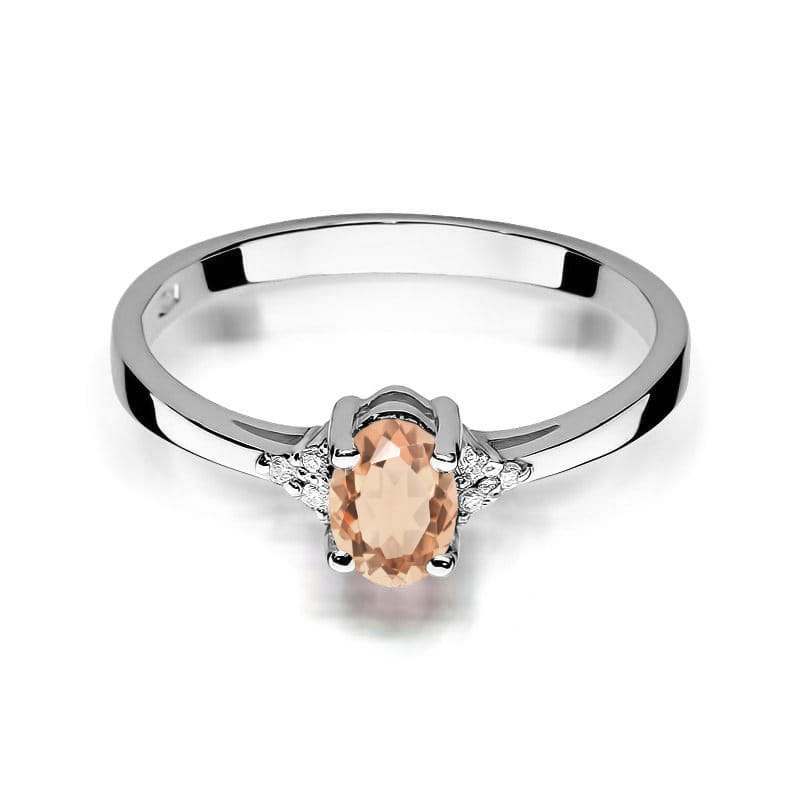 Pierścionek Morganit 0,40ct białe złoto 3 40ct białe złoto Jubiler Kraków BigDIAMOND