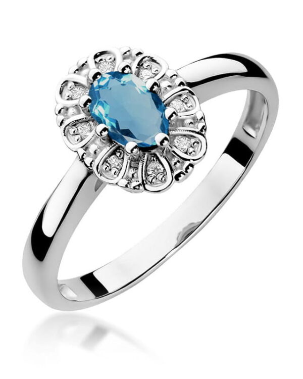 Pierścionek W304 Topaz London Blue 0