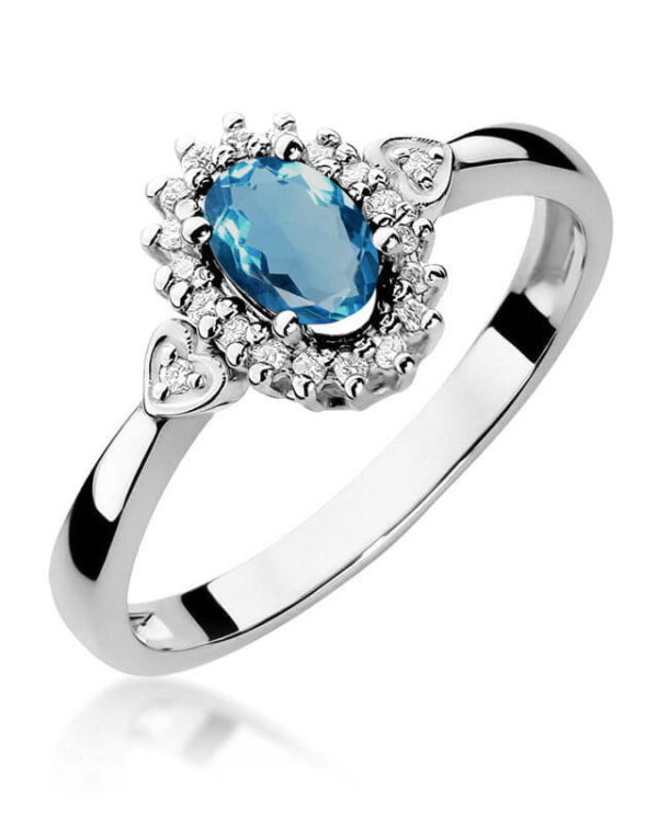 Pierścionek W312 Topaz London Blue 0
