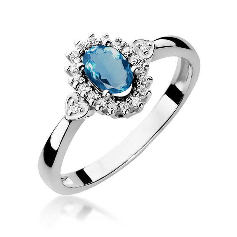 Pierścionek W312 Topaz London Blue 0