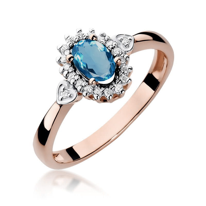 Pierścionek W312 Topaz London Blue 0