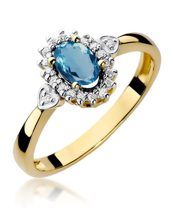 Pierścionek W312 Topaz London Blue 0