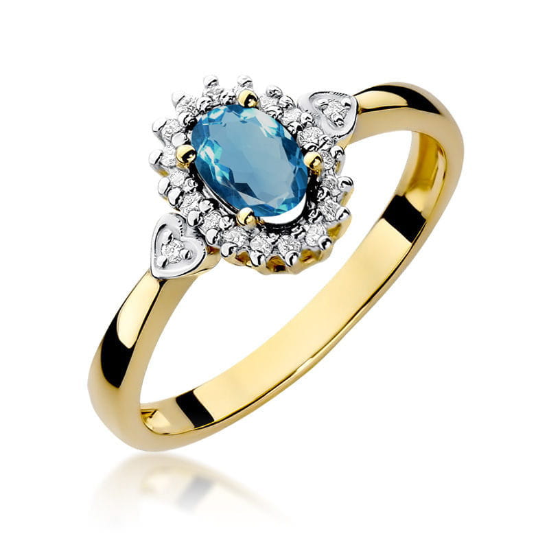 Pierścionek W312 Topaz London Blue 0