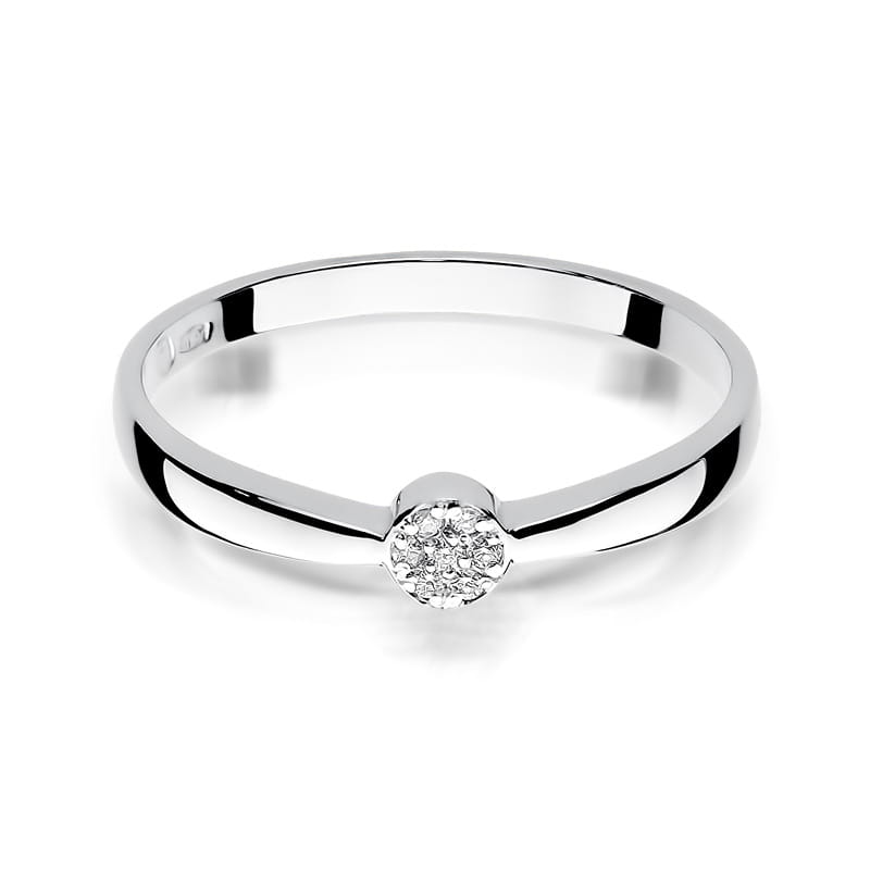 Pierścionek Diament 0,04ct białe złoto 3 04ct białe złoto Jubiler Kraków BigDIAMOND