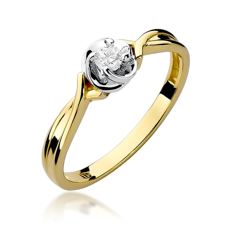 Pierścionek W329 Diament 0