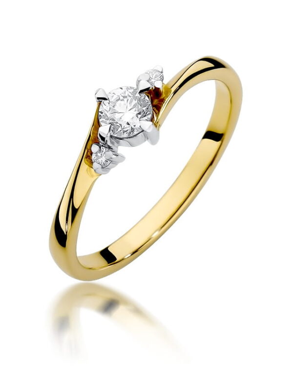 Pierścionek W346B Diament 0