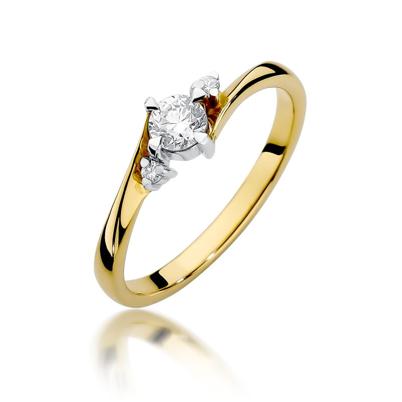 Pierścionek W346B Diament 0