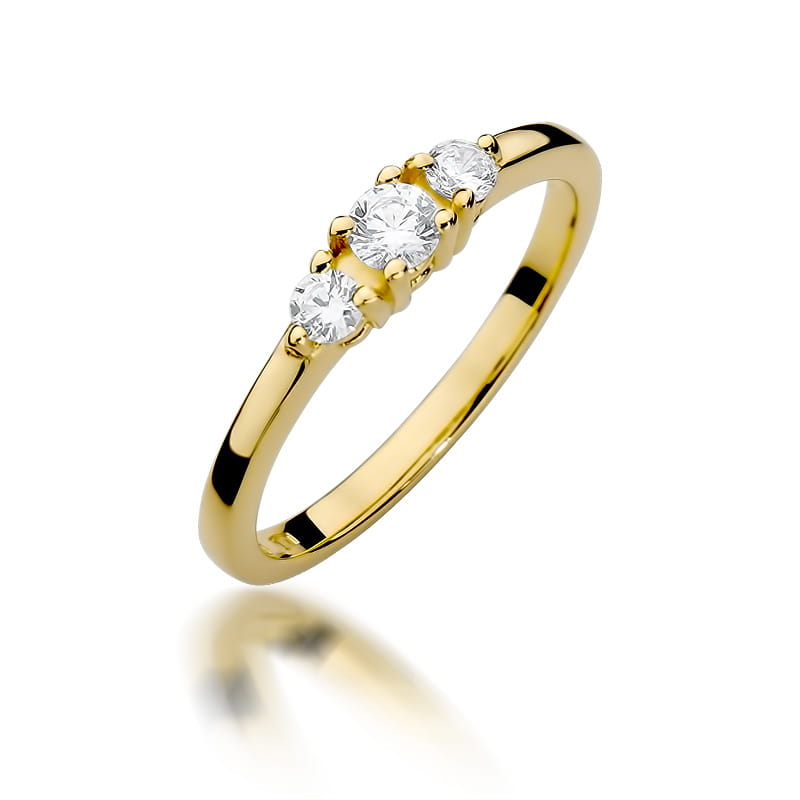 Pierścionek W377 Diament 0