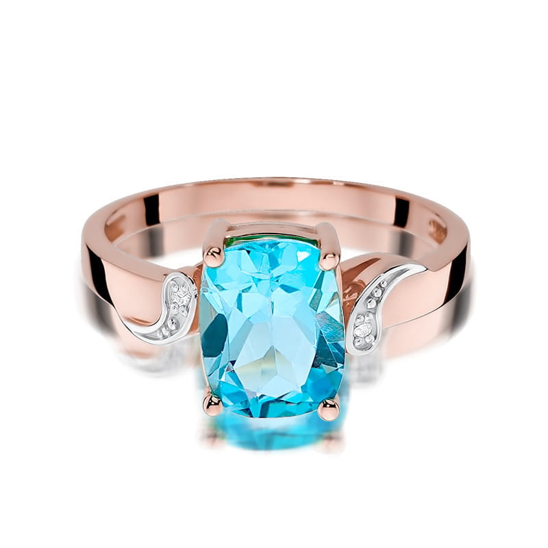 Pierścionek Topaz 2,40ct różowe złoto 3 40ct różowe złoto Jubiler Kraków BigDIAMOND