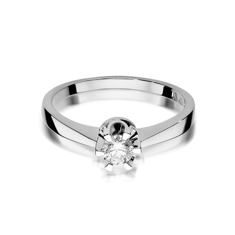 Pierścionek Diament 0,25ct białe złoto 3 25ct białe złoto Jubiler Kraków BigDIAMOND