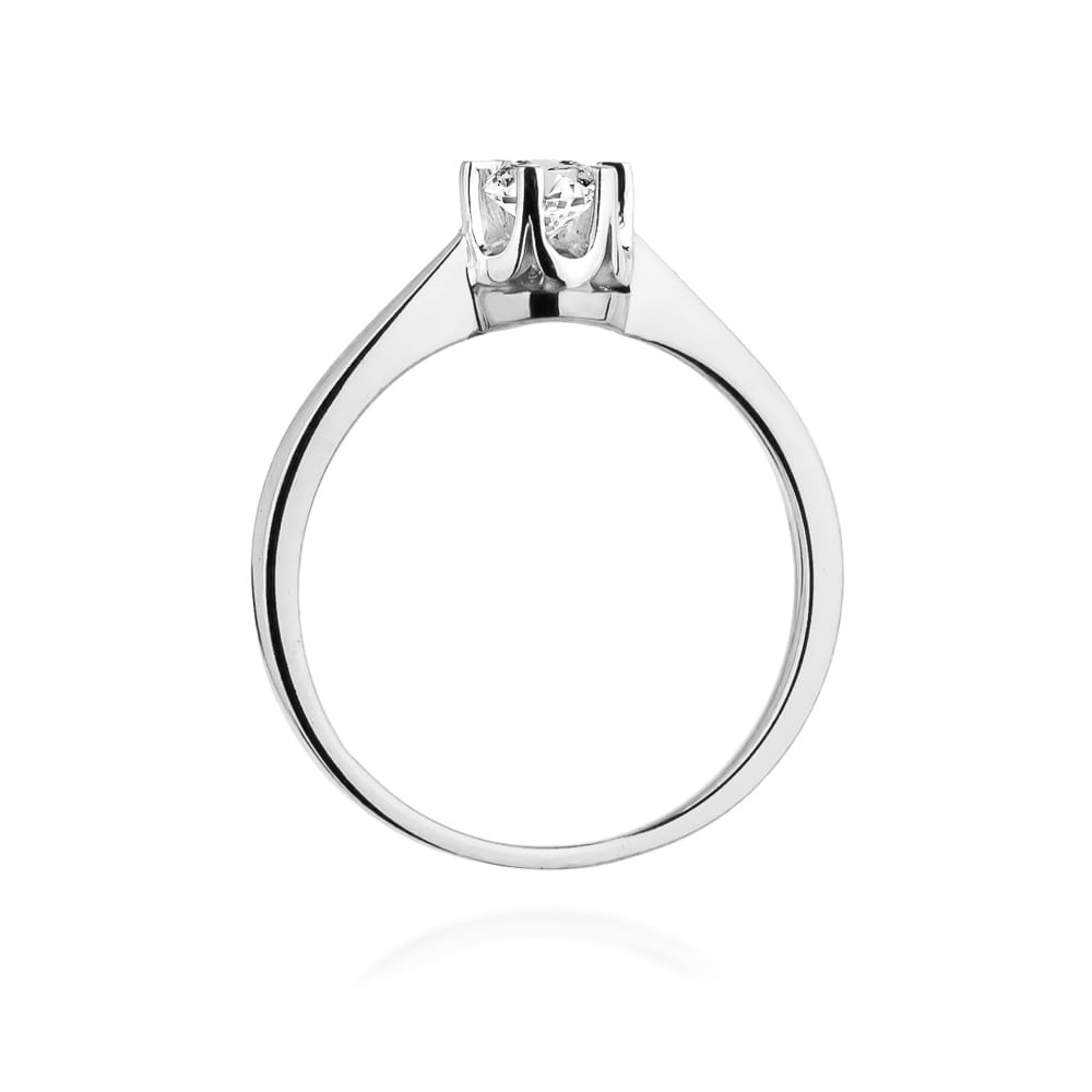 Pierścionek Diament 0,25ct białe złoto 4 Pierścionek Diament 0,25ct białe złoto - obrazek 3