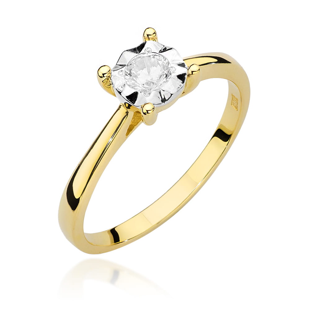Pierścionek W447 Diament 0