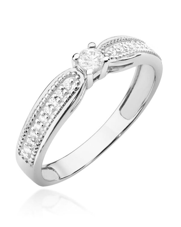 Pierścionek W449 Diament 0