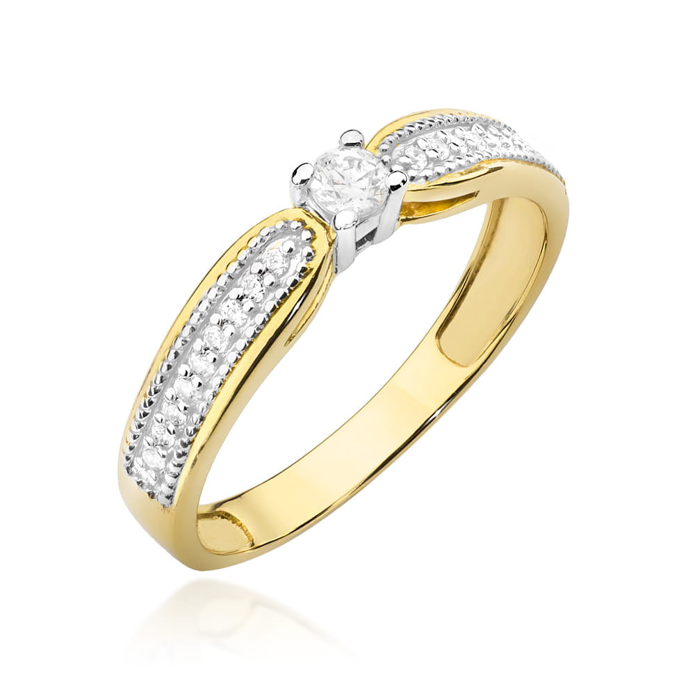 Pierścionek W449 Diament 0
