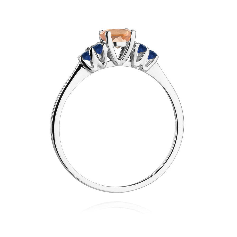 Pierścionek Morganit 0,40ct białe złoto 4 Pierścionek Morganit 0,40ct białe złoto - obrazek 3
