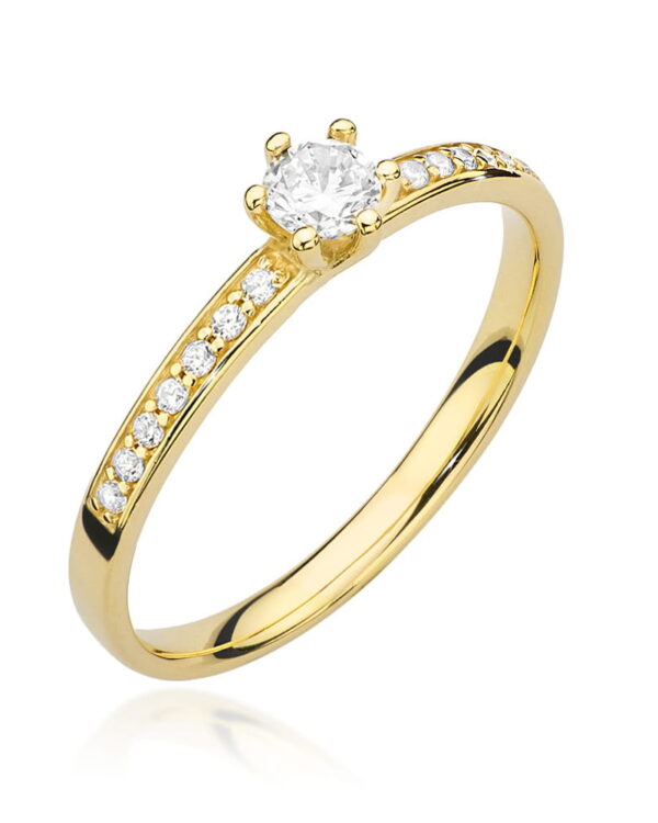 Pierścionek W459 Diament 0