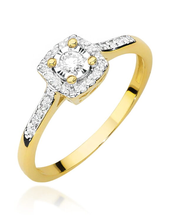 Pierścionek W462 Diament 0