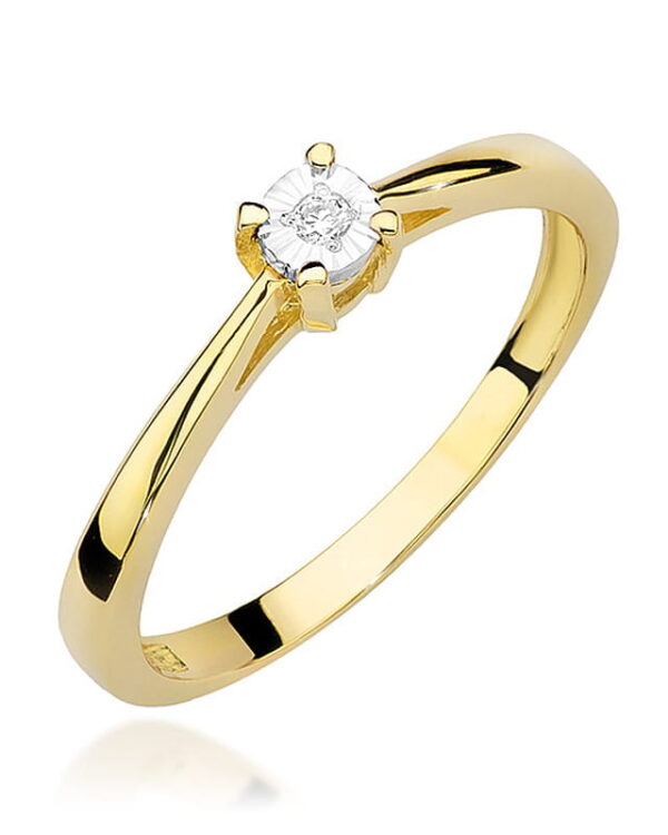 Pierścionek W463 Diament 0