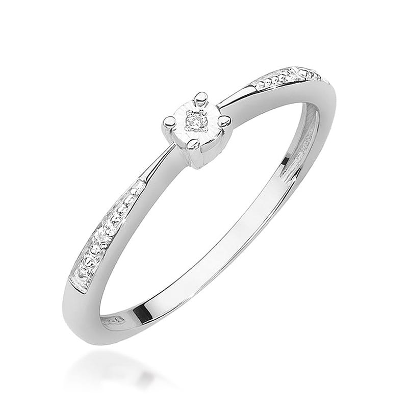Pierścionek W465 Diament 0