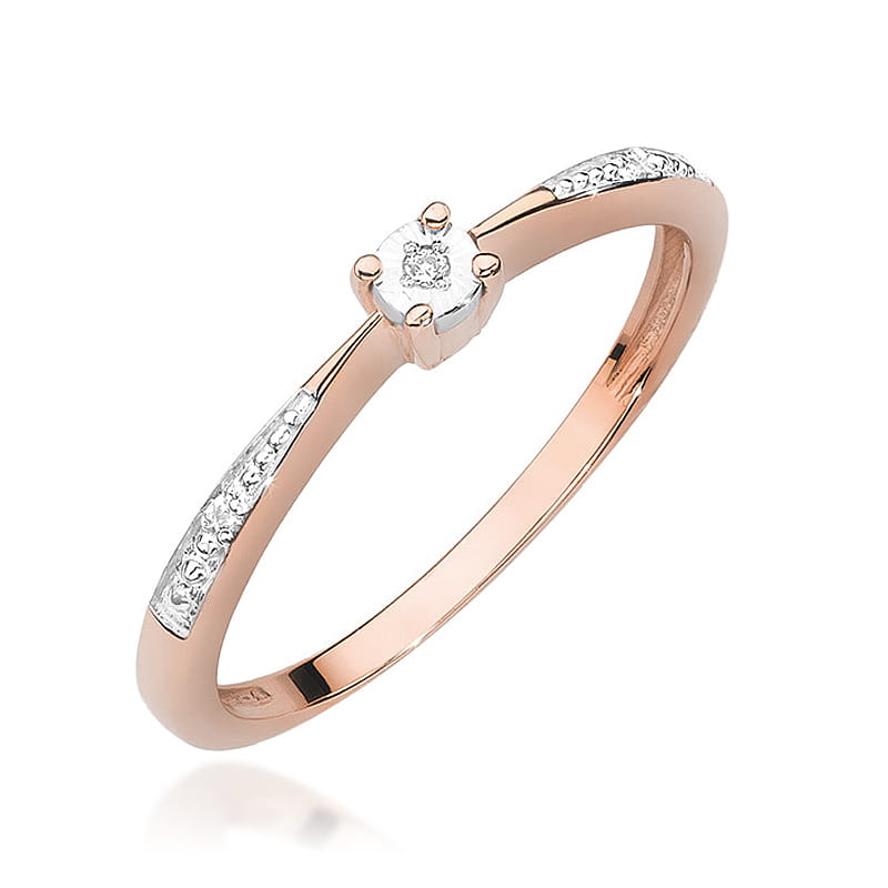 Pierścionek W465 Diament 0
