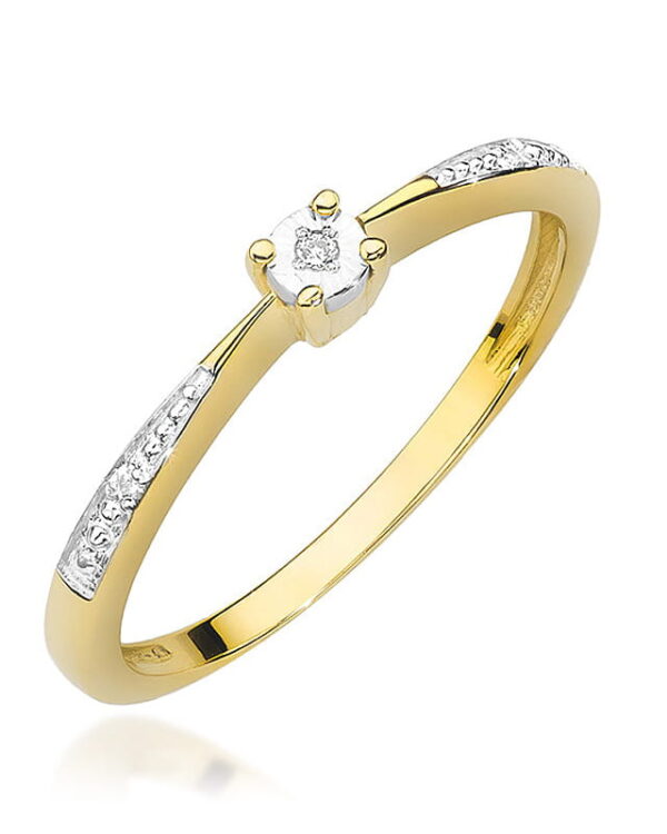 Pierścionek W465 Diament 0