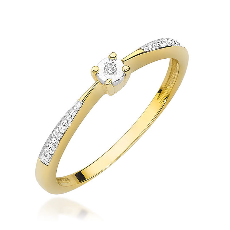 Pierścionek W465 Diament 0