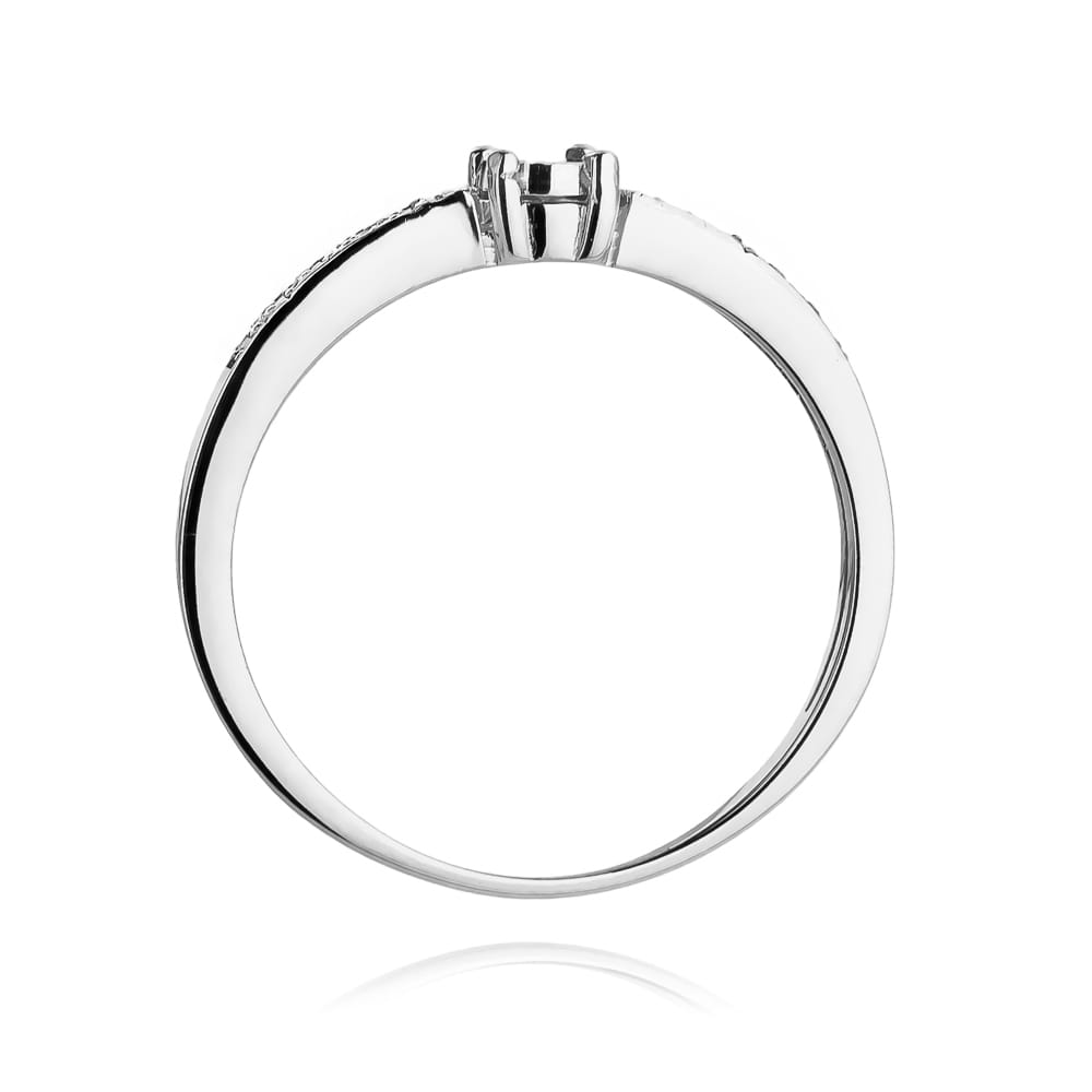 Pierścionek Diament 0,02ct białe złoto 4 Pierścionek Diament 0,02ct białe złoto - obrazek 3