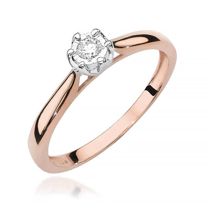 Pierścionek W468 Diament 0