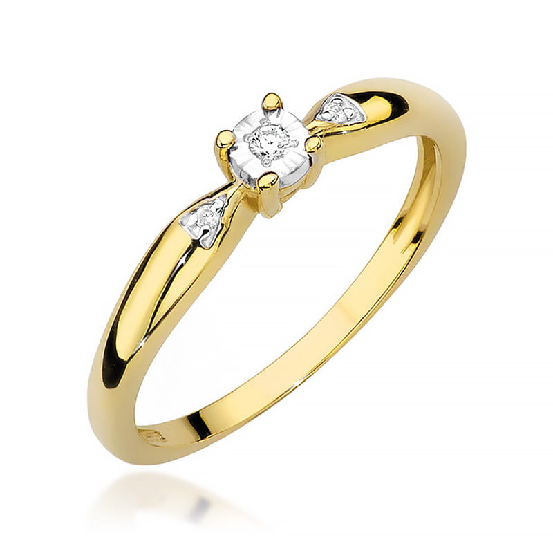 Pierścionek W469 Diament 0