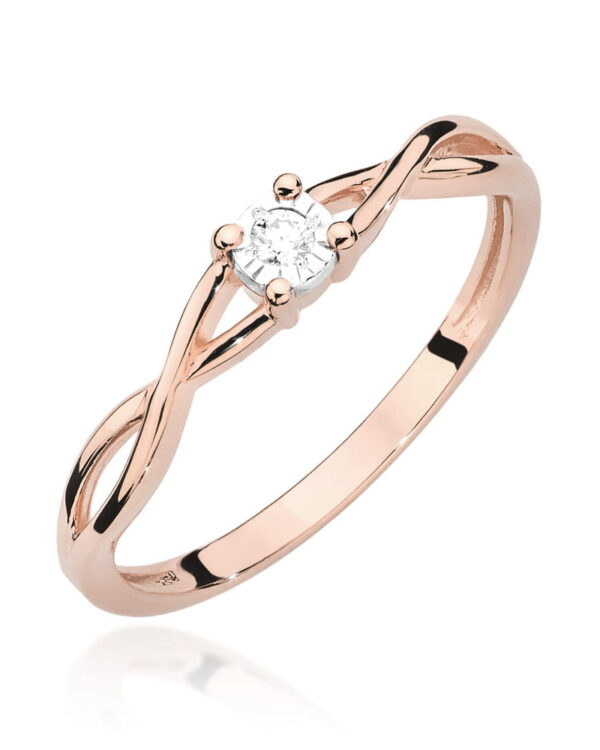 Pierścionek W470 Diament 0