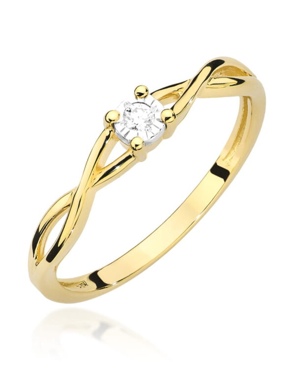Pierścionek W470 Diament 0
