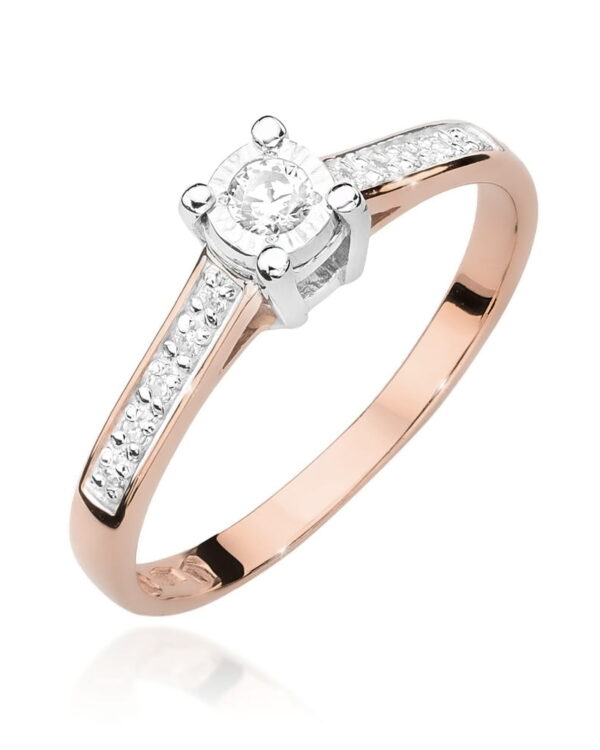 Pierścionek W474 Diament 0