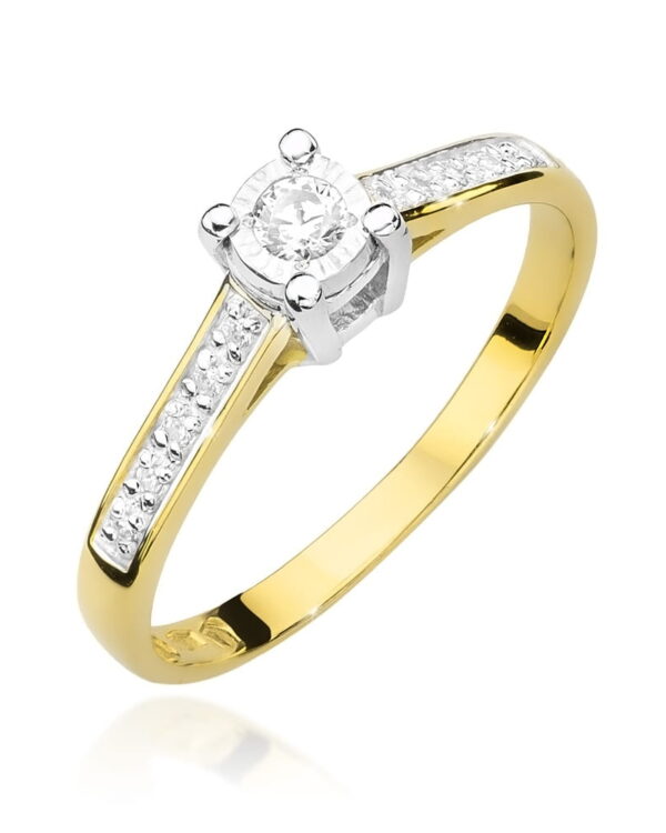 Pierścionek W474 Diament 0