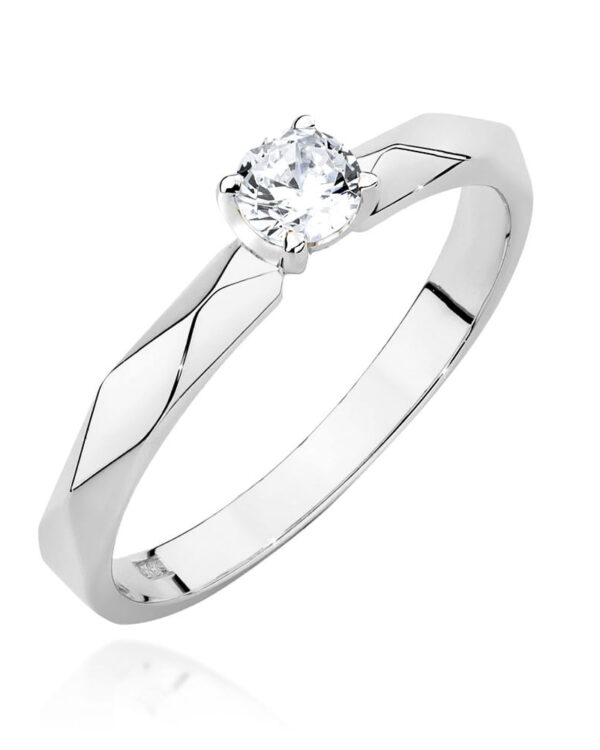 Pierścionek W484 Diament 0