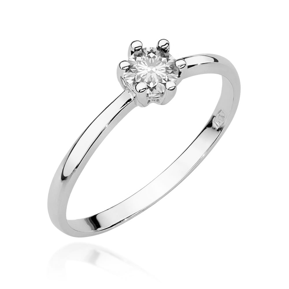 Pierścionek W496 Diament 0