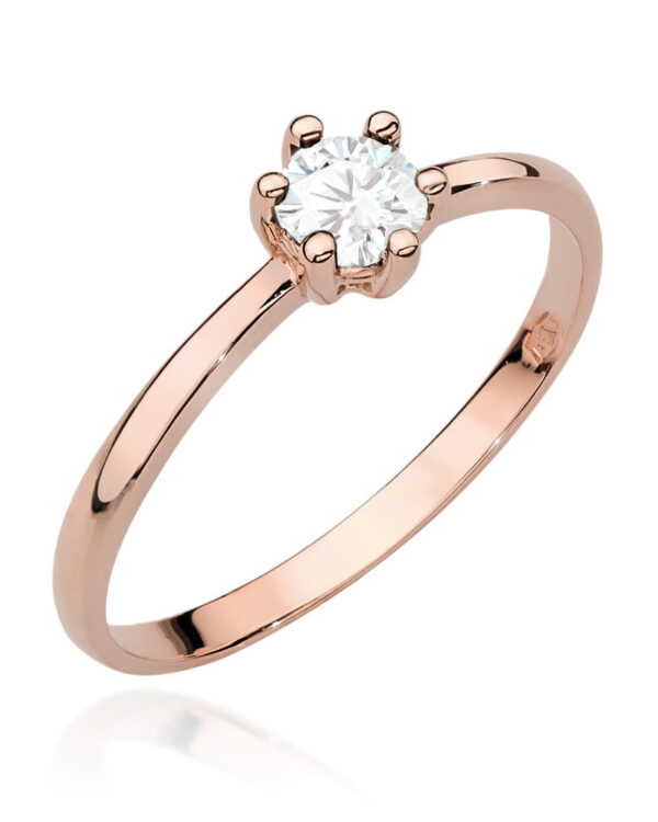 Pierścionek W496 Diament 0