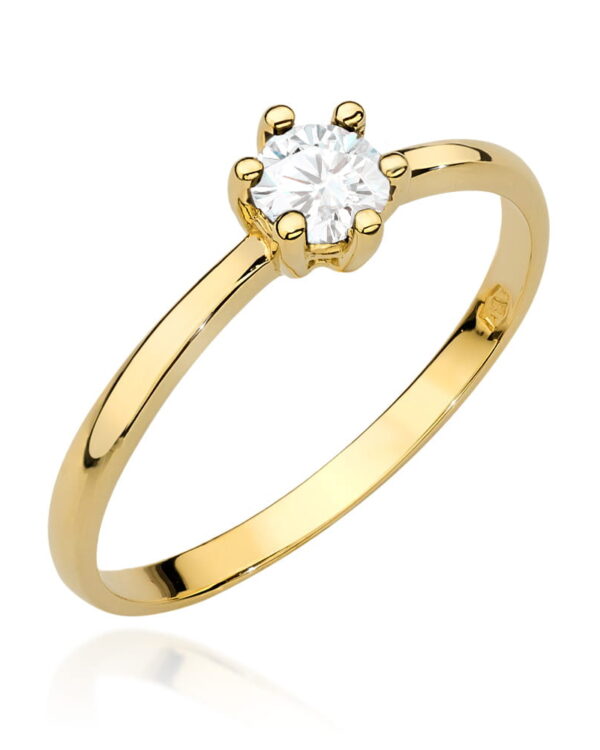 Pierścionek W496 Diament 0