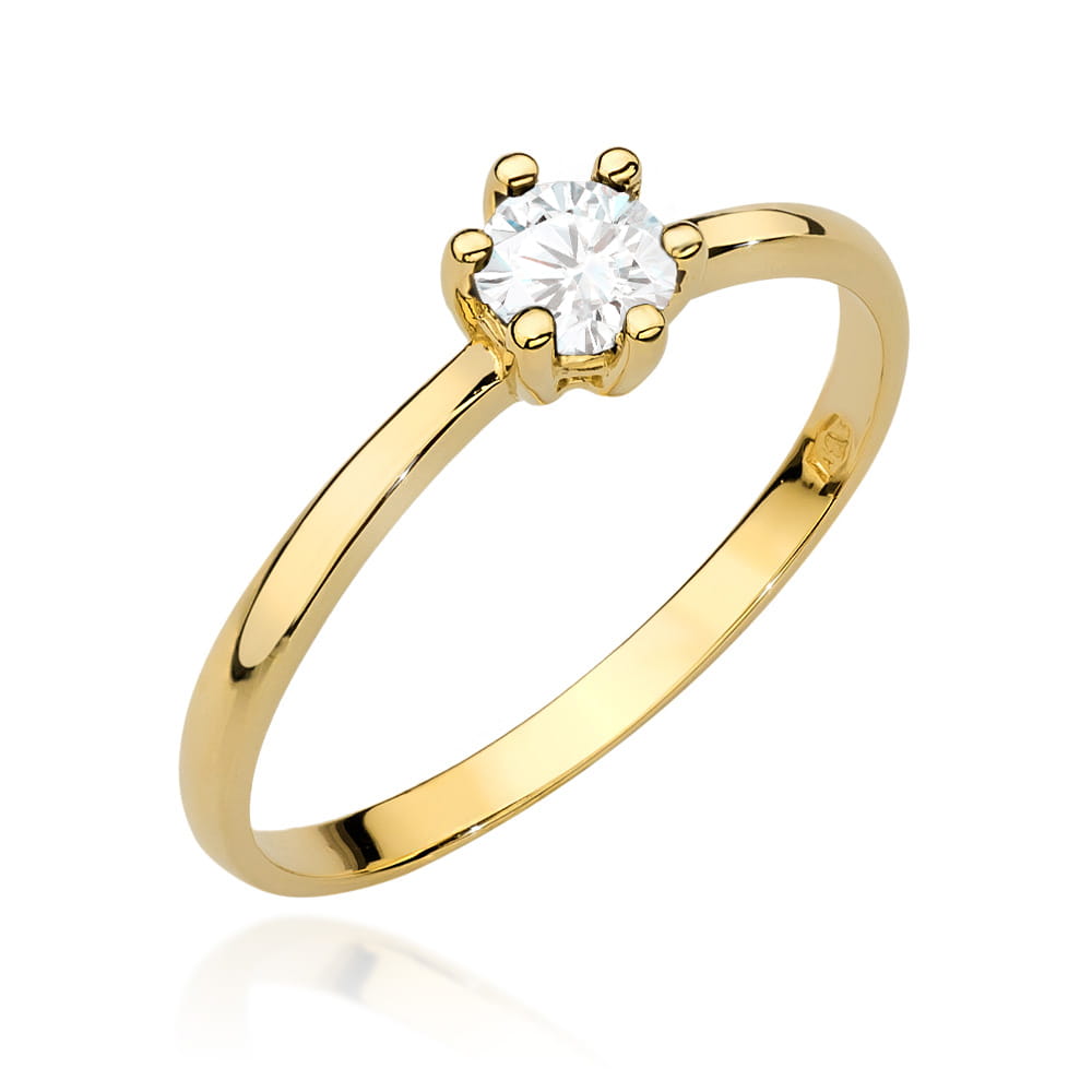 Pierścionek W496 Diament 0