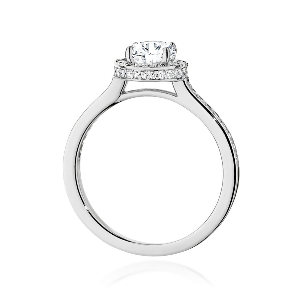 Pierścionek Diament 0,70ct białe złoto 4 Pierścionek Diament 0,70ct białe złoto - obrazek 3
