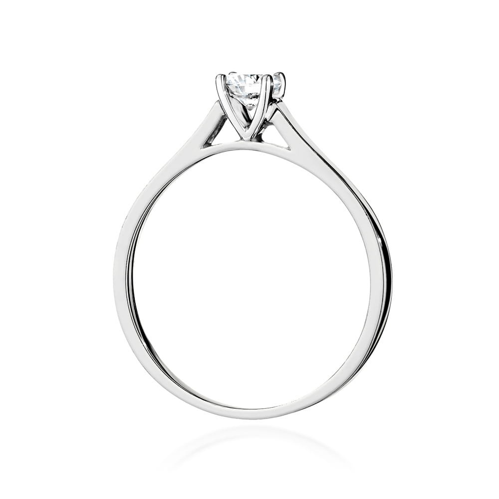 Pierścionek Diament 0,50ct białe złoto 4 Pierścionek Diament 0,50ct białe złoto - obrazek 3
