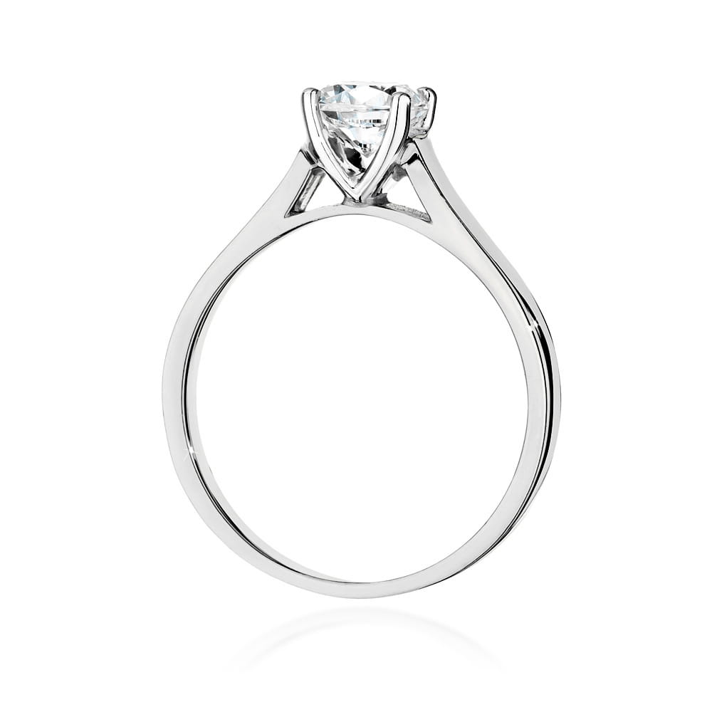 Pierścionek Diament 0,70ct białe złoto 4 Pierścionek Diament 0,70ct białe złoto - obrazek 3