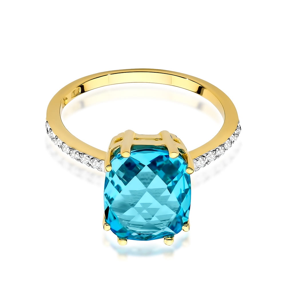 Pierścionek Topaz 3,00ct żółte złoto 3 00ct żółte złoto Jubiler Kraków BigDIAMOND