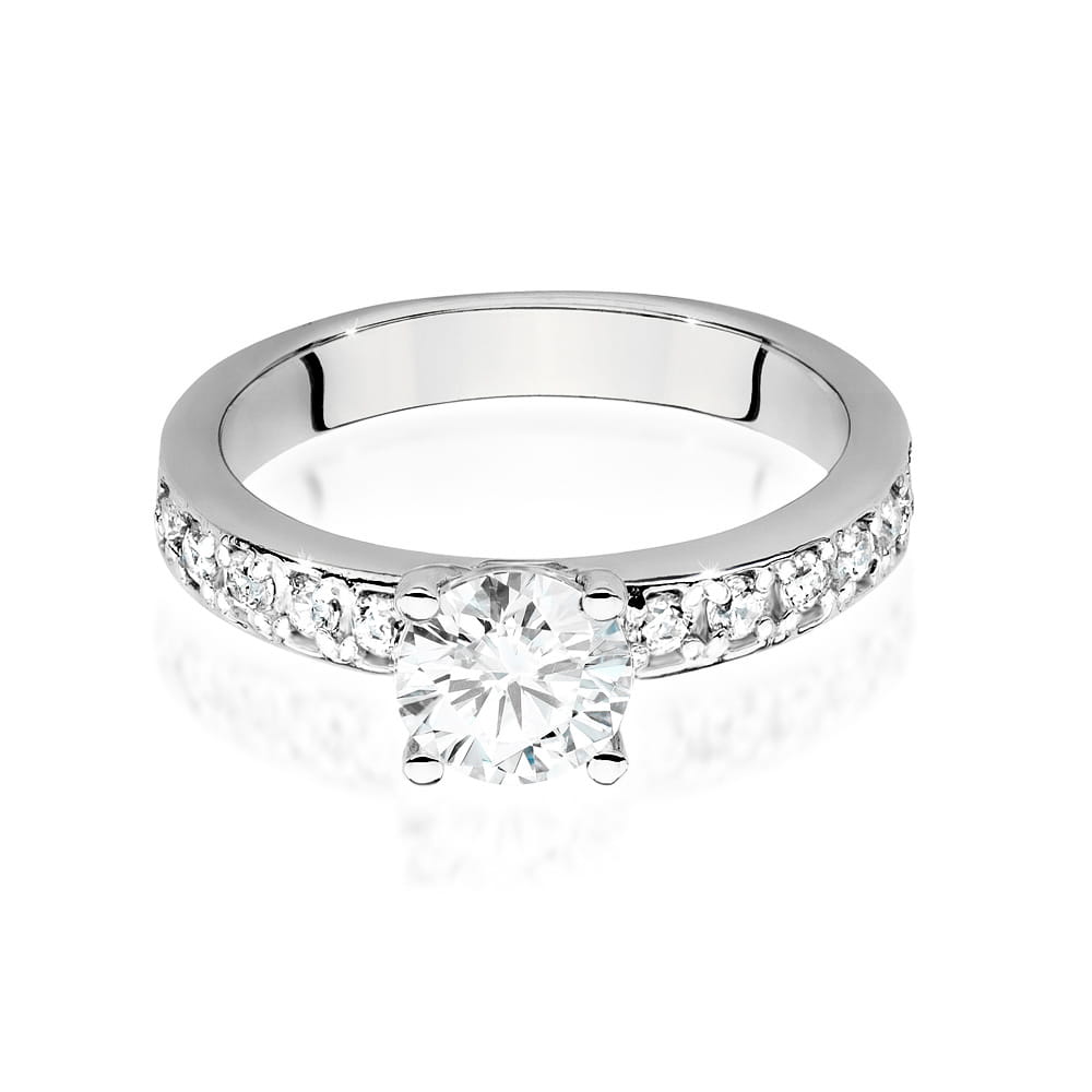Pierścionek Diament 0,70ct białe złoto 3 70ct białe złoto Jubiler Kraków BigDIAMOND