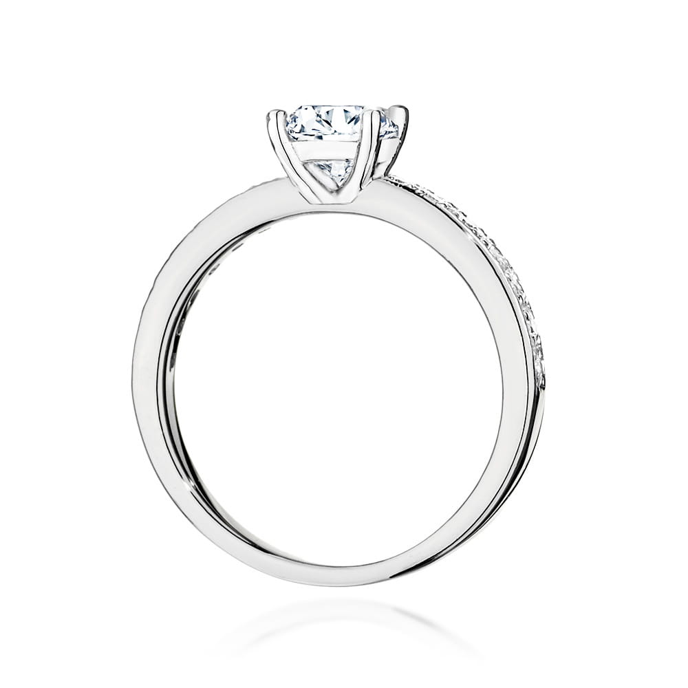 Pierścionek Diament 0,70ct białe złoto 4 Pierścionek Diament 0,70ct białe złoto - obrazek 3