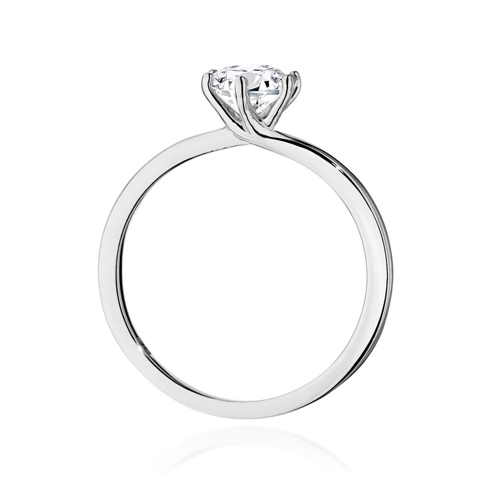 Pierścionek Diament 0,70ct białe złoto 4 Pierścionek Diament 0,70ct białe złoto - obrazek 3